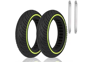 ANSENI Ruedas Macizas 8.5 Pulgadas(8 1/2x2)(50/75-6.1) para Patinete Electrico,Neumáticos que Brilla en la oscuridad,Rueda Antipinchazo Compatible con Xiaomi M365,1S,Pro2,Cecotec Serie A (Fluor 2u)
