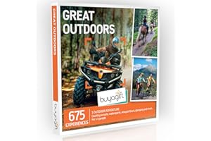 Buyagift Great Outdoor Gift Experience Box - 675 UK Experiences - Treetop Adventures, Vineyard Tours, Rafting, Glamping & More