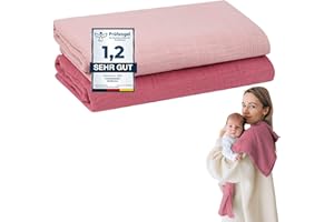 furora BABY Burp Cloths Baby 120 x 120 cm XXL Large - 100% Organic Muslin Cotton, Very Soft, Extremely Absorbent, Easy to Clean, Washable at 60°C, Muslin Cloths, First Equipment Newborn