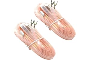 ANCABLE Antenne FM 300 Ohms en Forme De T, Dipôle d'Antenne Radio avec Terminal à Pique pour Récepteurs Stéréo Vintage Yamaha Sharp Jvc Denon Marantz