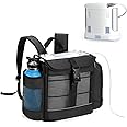 CURMIO Portable Oxygen Concentrator Backpack Compatible with Inogen One, Oxygo, Caire Units, SimplyGo Mini, POC Travel Bag for Machine and Accessories, Black