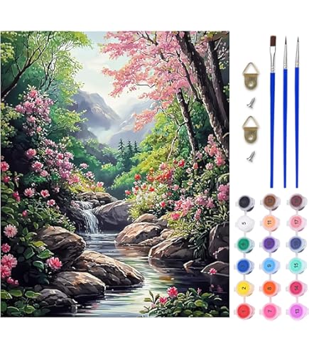 Pintura Por Numeros Para Niños Kit Pintura Por Números León - Lienzo 40x50 Cm Para Adultos Y Principiantes Pintura Acrílica Para Principiantes