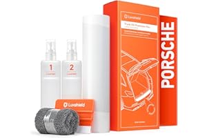 Luxshield Car Bumper Protector Set for Porsche Cayenne 3 (III) 9YA I 2017-2024 - Rear Bumper guards for cars, anti scratch, Paint Protection For Sill - Transparent