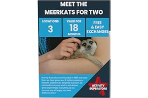 Activity Superstore Meet the Meerkats for Two Gift Experience Voucher, Available at 3 UK Locations, Experience Days, Animal Gifts, Couples Gifts, Kids Gifts