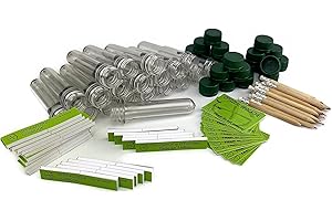 Flocoro 100 Teile Geocaching Versteck Set 20 Petlinge klar mit Deckel Aufkleber Logbüchern und Bleistift