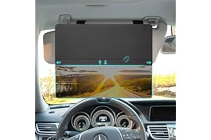 JGGDDU Auto Sonnenblende Verlängerung, Sonnenscuhtz für Frontscheiben Seitenscheiben, mit magnetische PC-Sonnenschutzobjektiv, schützen vor Blendung, UV-Strahlen, für sicheres Fahren, Schwarz