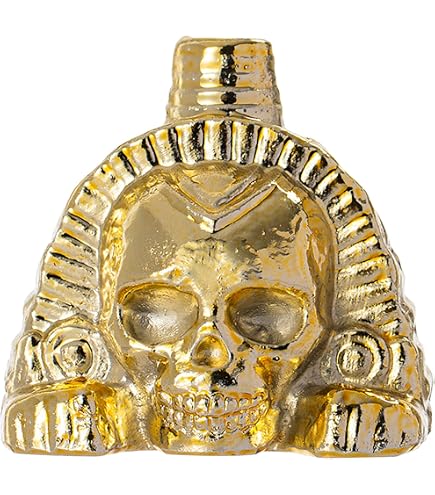 Fischietto Azteco Della Morte In Ceramica - Strumento Storico Urlante 8x7x9,6 Cm Con Borsa In Tessuto - Collezione Unica E Autodifesa