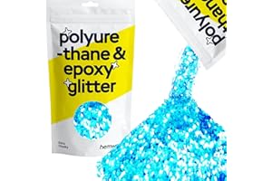 Hemway | Polyurethane & Epoxy Glitter (EXTRA CHUNKY Glitter 1/24") 100g - fluorescent blue