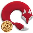 Cuscino Termico LESCHI A Forma Di Gatto, Microonde, Cotone Biologico E Grano, Caldo Per Collo E Spalle
