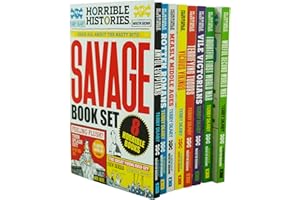 Horrible Histories Savage 8 Book Collection Set By Terry Deary