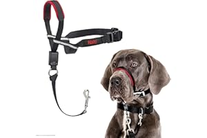 COMPANY OF ANIMALS HALTI Optifit Kopfgeschirr, Größe Groß - Verhindert, dass Ihr Hund an der Leine zieht, Einfache Anpassung, Leicht, mit gepolstertem Nasenriemen, Anti-Zug-Halsband für große Hunde