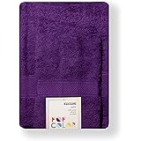 Bassetti - Set Asciugamani Da Bagno Viso e Bidet Coppia Asciugamani da Bagno con Ospite | 60x110 cm + 40x60 cm | Col.LA - Vio