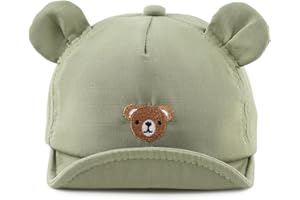 MniJiza Oso Gorra de Béisbol Gorra De Sol Bebe Niña Niño Primavera Verano 3-18 Meses