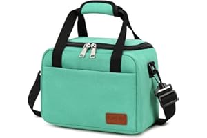 Riley Joy 6,5 L Bolsa Térmica Porta Alimentos Impermeable, Aislada con Ajustable Bandolera, Bolsa Isotérmica Plegable, para Niños, Adultos, Oficina, Viaje o Colegio
