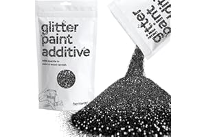 HEMWAY Glitter Paint for Walls Black Additive Emulsion Latex Acrylic Sparkles Interior Painting 100g / 3.5oz