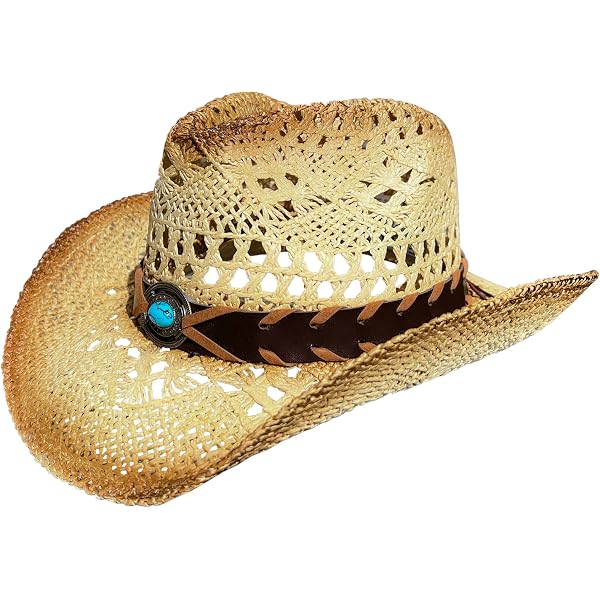 Take A Look About Green Straw Cowboy Hat