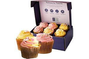 Patisserie Valerie Summer Cupcakes - Handcrafted Delights with Vanilla, Chocolate & Red Velvet Sponge - Velvety Buttercream & Floral Designs - Gift Hampers