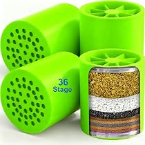 4 Pack 36 Stage Shower Filter Replacement Cartridge - Balance in Filtration and Rejuvenation for Hard Water -VeoryFly ShowerHead Water Filter Cartridge, Compatible with Any Similar Shower Filter 4 Pack 36 Stage Shower Filter Replacement Cartridge - Balance in Filtration and Rejuvenation for Hard Water -VeoryFly ShowerHead Water Filter Cartridge, Compatible with Any Similar Shower Filter