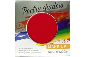 HISUNBEN Peinture pour le visage et le corps-30g-Boîte individuelle professionnelle à base d'eau - Peinture pour le visage et le corps - Pour adultes et enfants -Carnaval-le Rojo-3