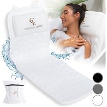 Ganzkörper-Badekissen Mit 192 Saugnäpfen – 160x40,6cm, Weich & Rutschfest Für Perfekte Entspannung In Der Badewanne