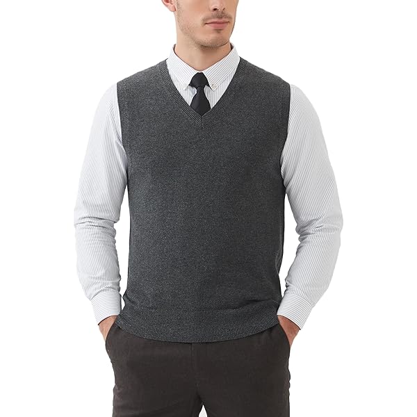 Gilet Homme Sans Manche Herothorn Men's Thick Argyle Sweater Vests