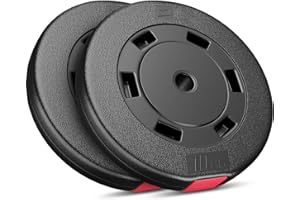 HS HOP-SPORT HOP-Sport® Disques de Poids en Plastique 20, 30 kg pour Barre d'haltères 30 mm Variantes au Choix, Disques d'haltères pour Entraînement Haltérophilie et Musculation