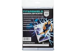 TitanShield Ekonomiczne miękkie rękawy na karty Penny 2-5/8" x 3-5/8" (67 x 94 mm), ultra przezroczyste (500 sztuk)