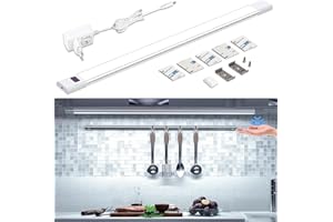 ‎WOBANE WOBANE Unterbauleuchte küche LED Dimmbar,60cm Heller Lichtleiste mit Berührungsloser Sensor,LED küchenbeleuchtung unterbau,Kaltweiss Unterschrank Beleuchtung für Schrank,Regale,Werkbank,Kleiderschrank