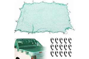AIMISITE Cargo Net, 6.5ft X 10ft Cargo Nets for Pickup Truck Bed with 15 PCS Hooks Heavy Duty Cargo Netting for SUV Boat Trailer Snowmobile Truck