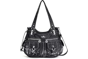 Angel Kiss Cuir Sac à Main Désign/Epaule/Bandoulière/Large Capacité 8 Petites Poches Pour Filles/Femmes