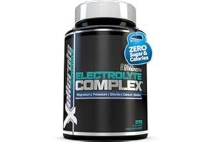 Electrolytes Complex - 270 Vegan Unflavoured Tablets with Sodium, Potassium, Magnesium & Calcium Phosphate - Suitable for Carnivore & Paleo Diet - Made in The UK - Xellerate Nutrition