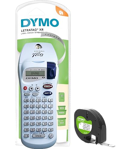 5 Rubans Étiqueteuse Compatibles Dymo LetraTag - 12mm X 4m - Noir Sur Blanc - Pour LT-100H, LT-100T, XR...