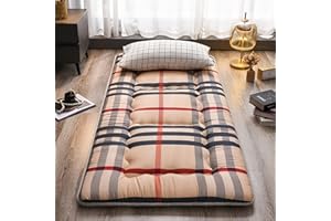 OMKUOSYA Futon Materasso Morbido Pieghevole Giapponese Tatami Pavimento Letto Materasso Letto for Gli Ospiti Portatile Sleeping Pad Materasso Topper Giapponese Futon Materasso ( Colore : C , Misurare : 90x200c