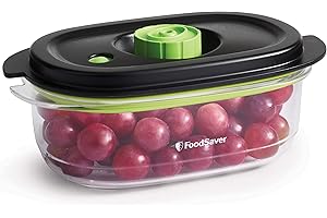 FoodSaver Contenitore Salva Freschezza per Sottovuoto da 700 ml, con Funzione Marinatura, BPA Free, Indicatore del Vuoto, Trasparente