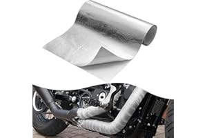 Luziyun Barrière thermique aluminisée 60 x 200 cm, Isolant Thermique envers adhésif, Feuille Aluminisée, Reflecteur de Chaleur Isolation en Fibre de Verre, Thermique en Feuille pour Tuyauteries