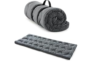 Jamdok Improved Thickness Camping Sleeping Mat for Camping Bed (190 x 75 cm), Quilted Sleeping Mattress For Adults, Portable Floor Pad