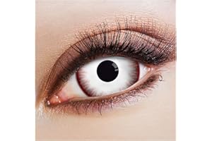 ARICONA KONTAKTLINSEN Lentilles de contact ARICONA : Lentilles de contact sclérotiques blanches - lentilles annuelles de 17 mm - jeu de 2 - sans correction