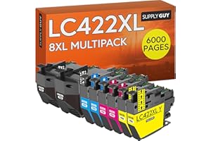 Supply Guy LC422XL Druckerpatronen kompatibel mit Brother LC422 LC422VAL Patronen passend für MFC-J5340DW MFC-J5740DW MFC-J6540DW MFC-J6940DW Multipack 8 Tintenpatronen