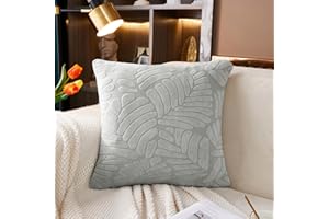 SHANNA Ajustable Funda Sofa 3 2 1 Plazas Chaise Long, Funda para Sofa Cubre Elástica Resistente al Desgaste, Universal Protector de Asiento Fundas de Cojín (Hojas Gris Claro, Funda de Almohada)