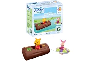 PLAYMOBIL Junior & Disney 71705 Avventure acquatiche di Winnie e Pimpi, Giocattolo sostenibile Realizzato in plastica a Base vegetale, Giocattolo per Bambini dai dai 12 Mesi in su