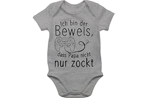 Shirtracer - Baby Body Junge Mädchen - Ich bin der Beweis dass Papa nicht nur zockt