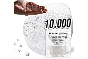 Comforder – Wasserperlen durchsichtig – Deko Wasserperlen für Pflanzen in Vase, ca. 10.000 Hydroperlen, Gelkugeln transparent