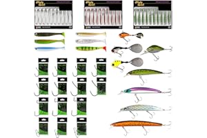 ‎NASTY BAIT Geschenk für Angler, Boxen nach Zielfisch/Barsch/Hecht/Zander/Forelle/Gummifische/Wobbler/Crankbaits/Minnows/Spoons/Einzelhaken/Offsethaken
