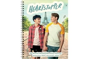 Heartstopper 16-Month 2024-2025 Weekly/Monthly Planner Calendar with Bonus Stick