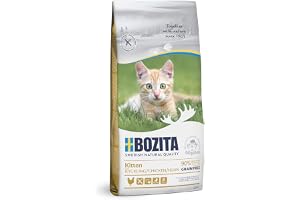 BOZITA Kattunge, spannmålsfri kyckling – torrfoder för kattungar, unga katter och ammande moderdjur, 2 kg