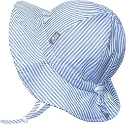 JAN & JUL Grow-with-Me Large Brim Cotton Floppy Sun Hat with UV Protection for Girls