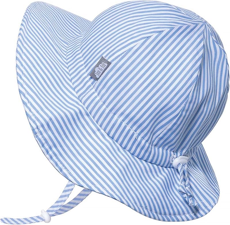 JAN & JUL Grow-with-Me Large Brim Cotton Floppy Sun Hat with UV Protection for Girls