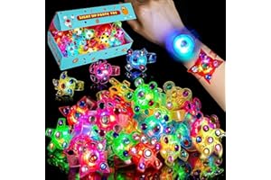 Mikulala Party Bag Fillers for Kids 24 Pack LED Light Up Toys Bracelet Birthday Gifts Party Favors for Kids Basket Suffers Stress Relief Anxiety Toys Glow in The Dark Party Supplies