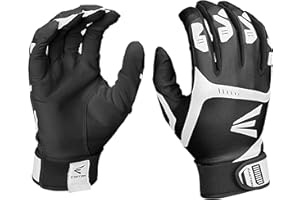 Easton Gametime Paire de Gants de Frappe, pour Adultes et Jeunes, 2021, Baseball, Softball, Paume en Peau de chèvre Lisse, Pouce synthétique Extra Durable, Dos en Maille Extensible dans Les 4 Sens,