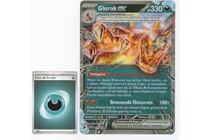 BB-Toy-Trades TCG PKM Sammelkarte XXL Black Star Promo Karte Pokemon Glurak ex Wackelbild SVP-196 - DEUTSCH - Fullart Holo Mega Jumbo Oversize Einzelkarte mit BB-Toy-Trades Sleeve